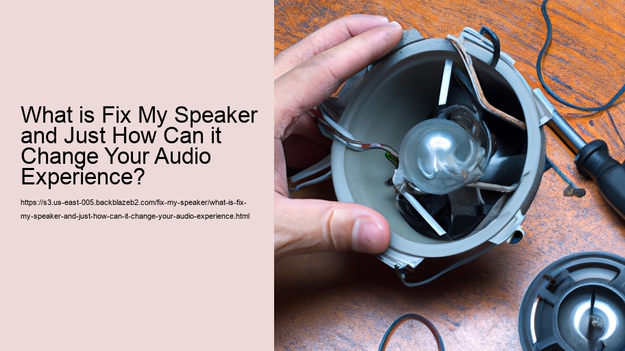 What is Fix My Speaker and Just How Can it Change Your Audio Experience?